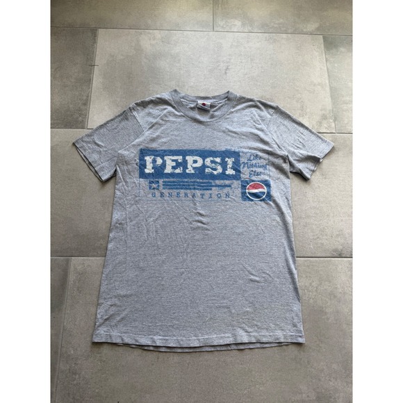 Pepsi Other - Vintage Promo 90's Pepsi Graphic T-Shirt Gray Mens Size M‎ Made in USA Retro